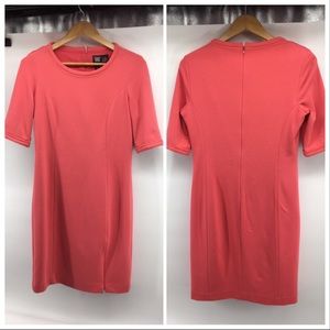 Worth | Coral Pink Shift Dress 8